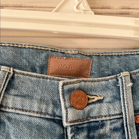 MOTHER Jeans Insider Step Crop Pointy Fray Size 26 (fits like 25) - Picture 5 of 9